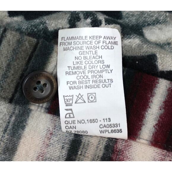 Woolrich Tribal Flannel Shirt Mens XL Multi-Color Striped Aztec Southwestern - Picture 16 of 16